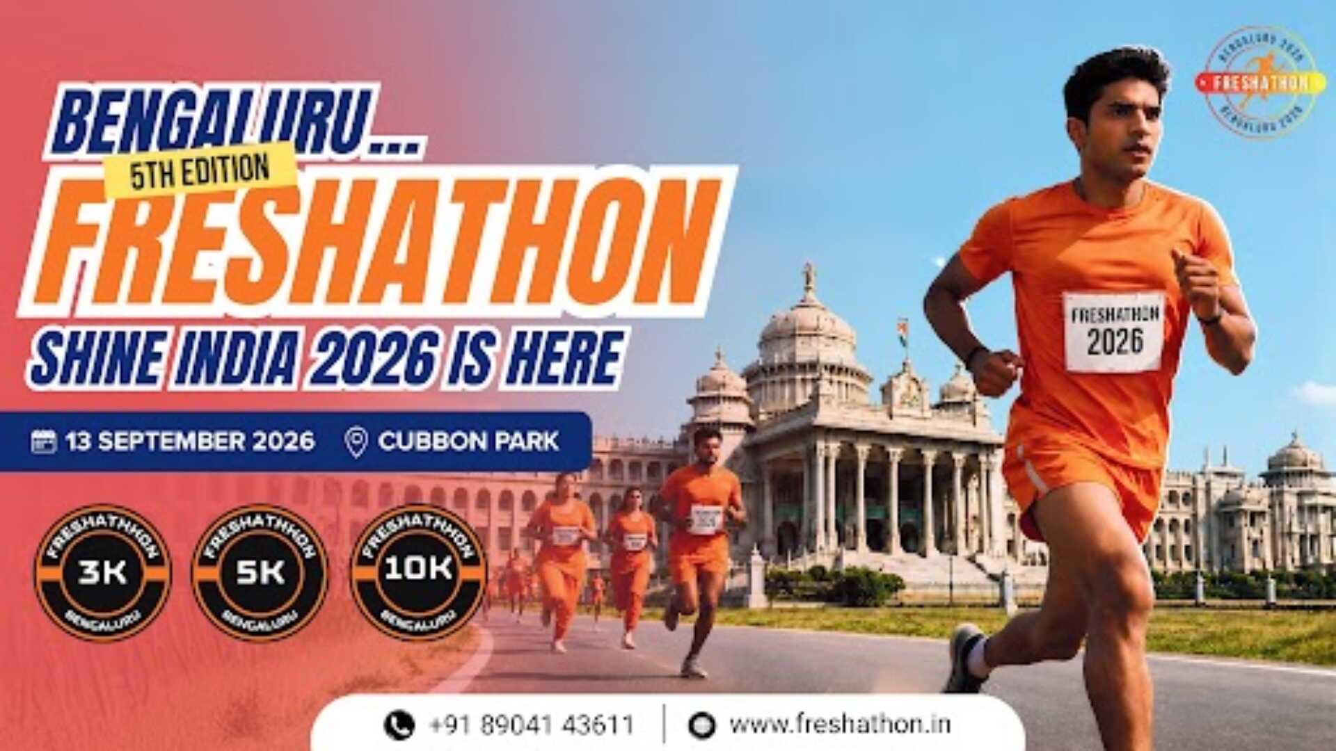 Bengaluru Freshathon Shine India 2026 (5th Edition)