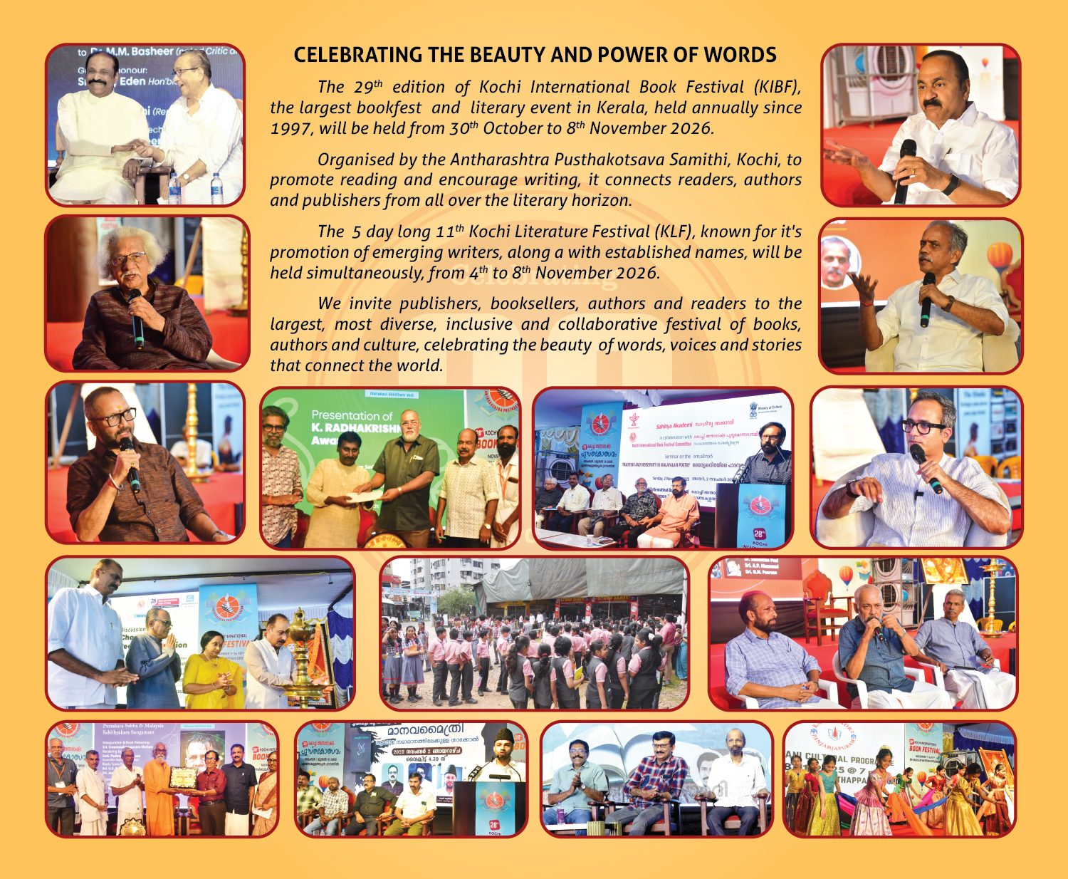 29th Kochi International Book Festival & Kochi Literature Festival