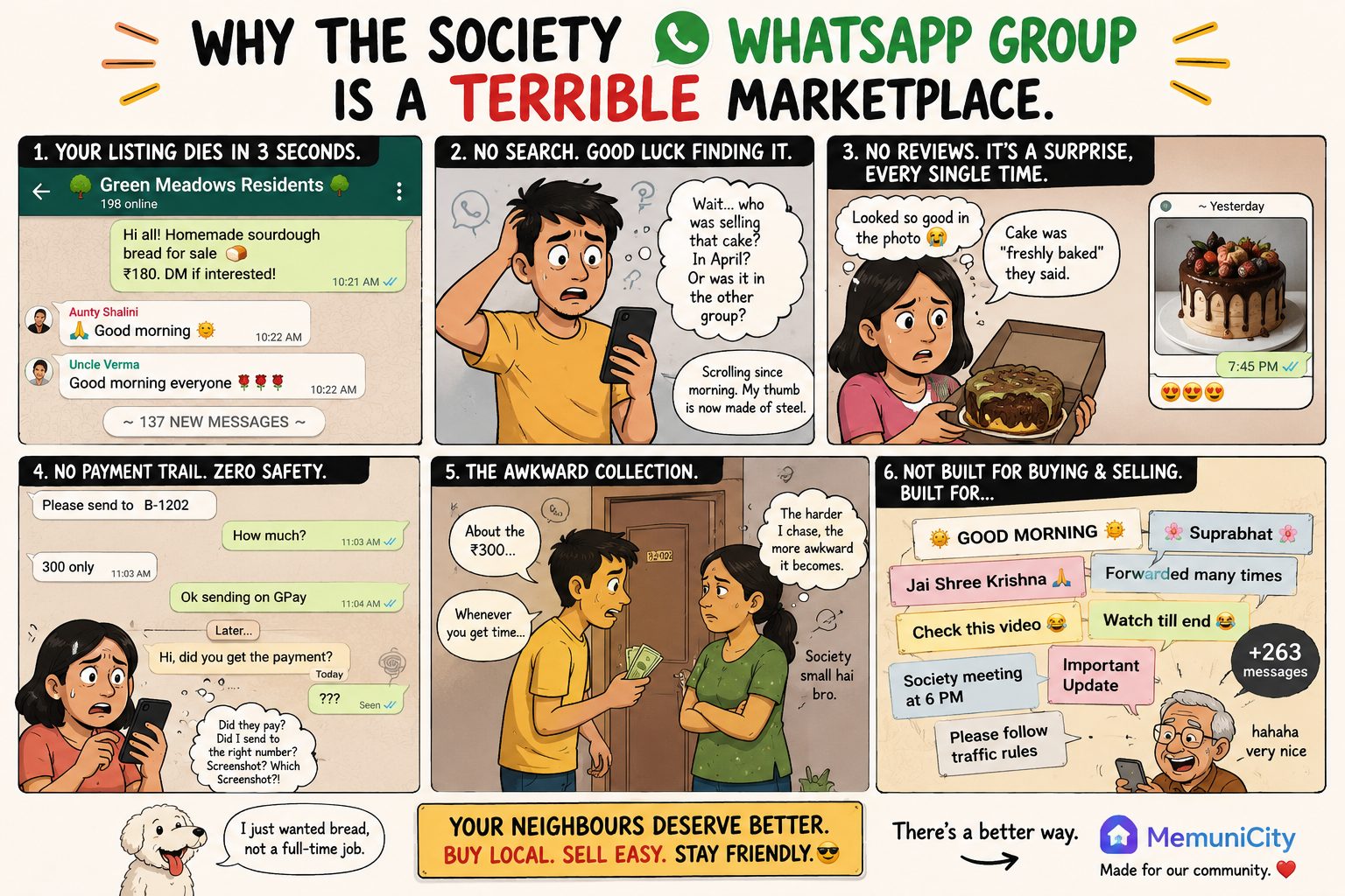 Why the Society WhatsApp Group Is a Terrible Marketplace