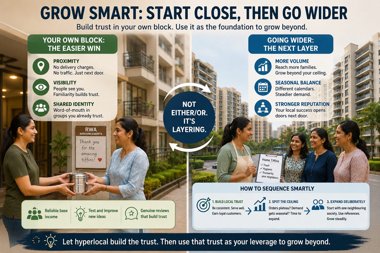 Building Repeat Customers in Your Own Apartment Block vs. Going Wider